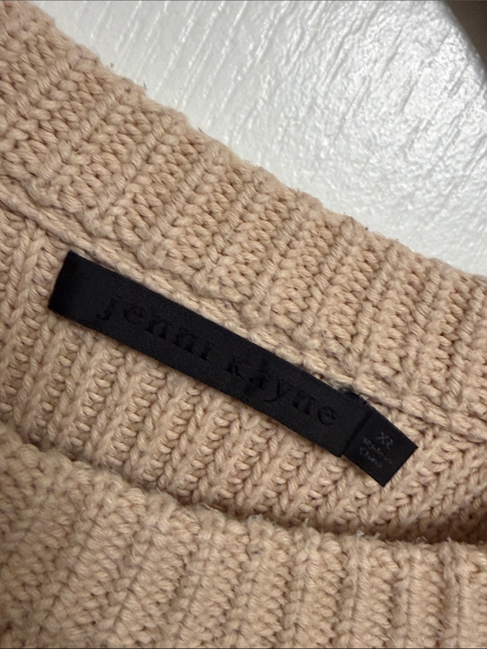 Jenni Kayne Cream Cotton Fisherman Sweater - Picture 8 of 11